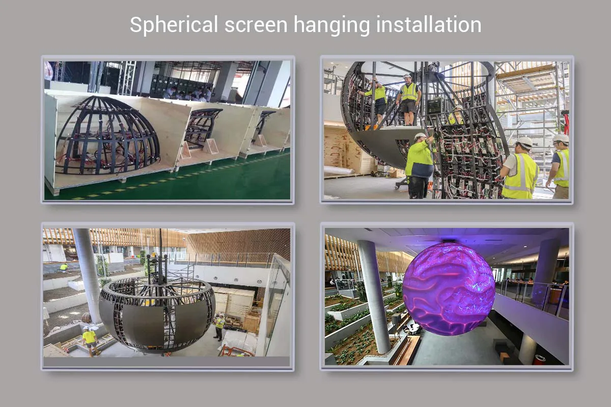 custom spherical screen