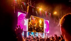 P3.91 rental LED display screen shows the live concert in Norway