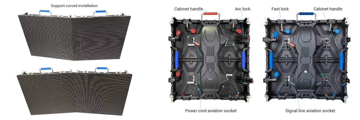 curved rental led screen