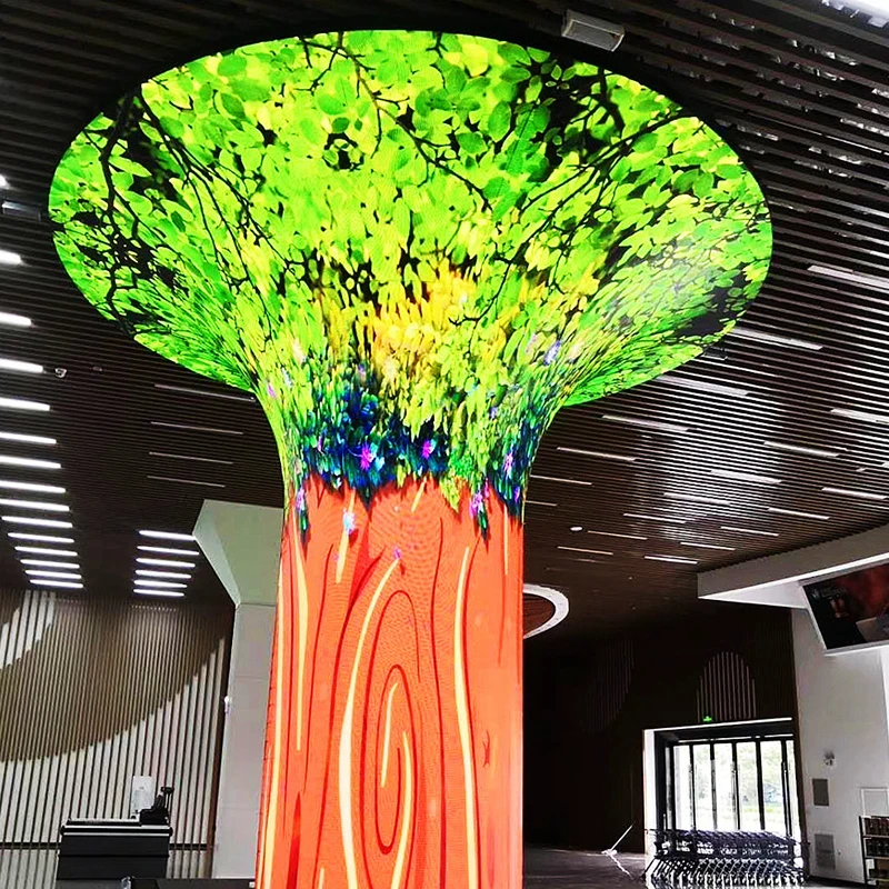 Tree-shaped LED display