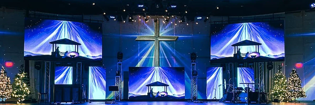 rent led church display screen